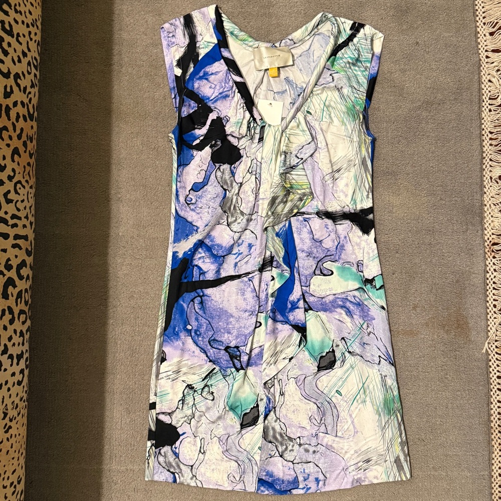 Leifsdottir Indigo Reef Sleeveless Dress Women’s M New With Tags